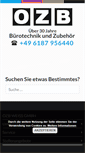 Mobile Screenshot of ozb-weiss.de