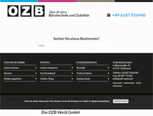 Tablet Screenshot of ozb-weiss.de